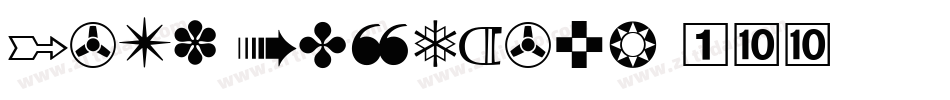 Zapf Dingbats 100字体转换
